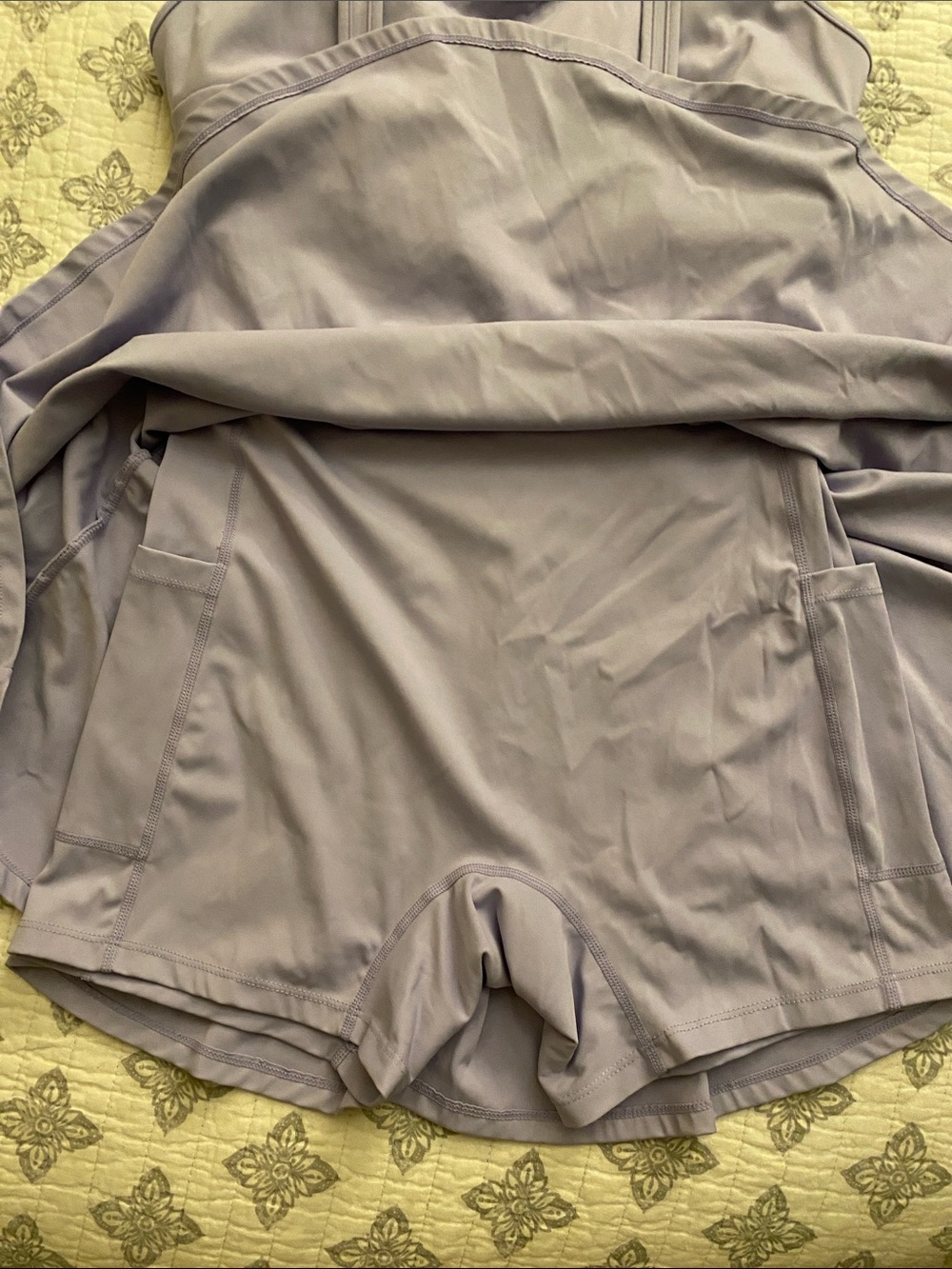Lavender athletic Dress with Built-In Support - Picture 2 of 4